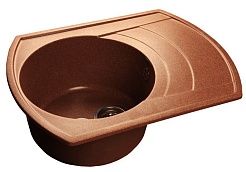 Granfest  Мойка кухонная Rondo GF-R650L Красный Марс – фотография-1